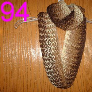 Lot of 5 Handmade Infinity Scarves.